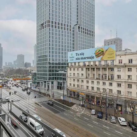Spacious With Panoramic View Of By Renters 아파트 바르샤바